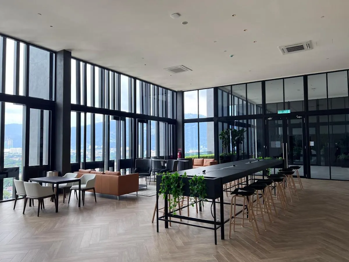 Luxury & Glamorous Suite#Georgetown#Infinitypool# 2 Bedroom Living Room With Double Bed ジョージタウン